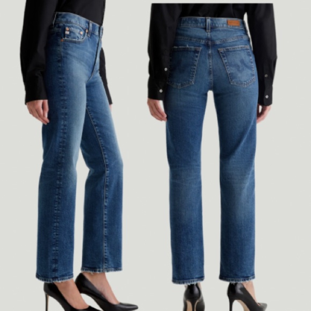 AG Adriano Goldschmied BRINLEY 
MID-RISE STRAIGHT DENIM | 27